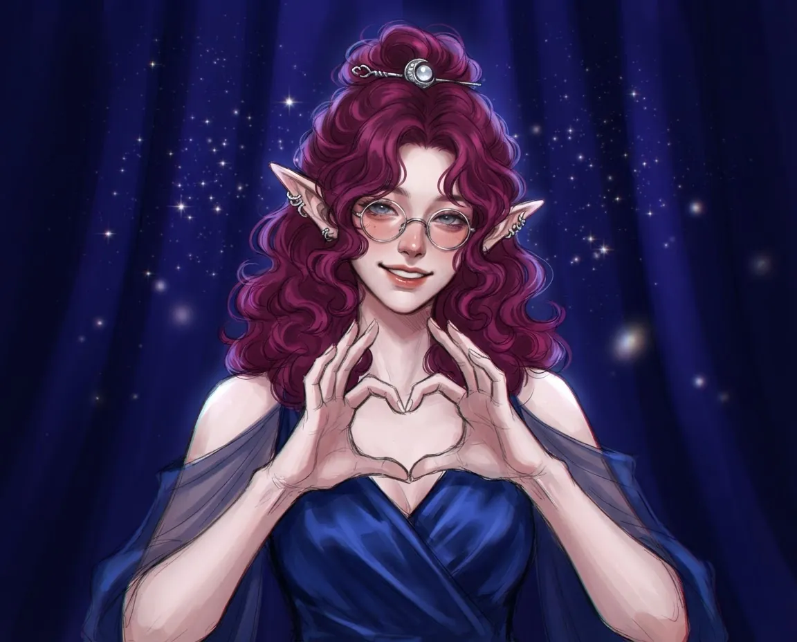 Heart gesture pose and expression reference